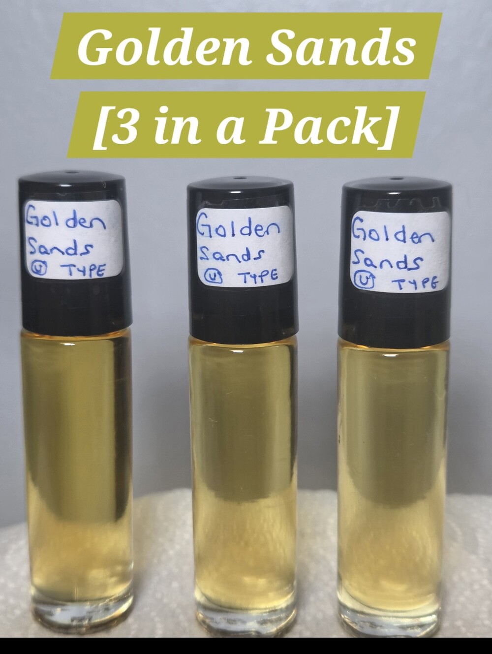 Golden Sands (U) Type - 1/3 Oz. Scented Body Oil (3pk)